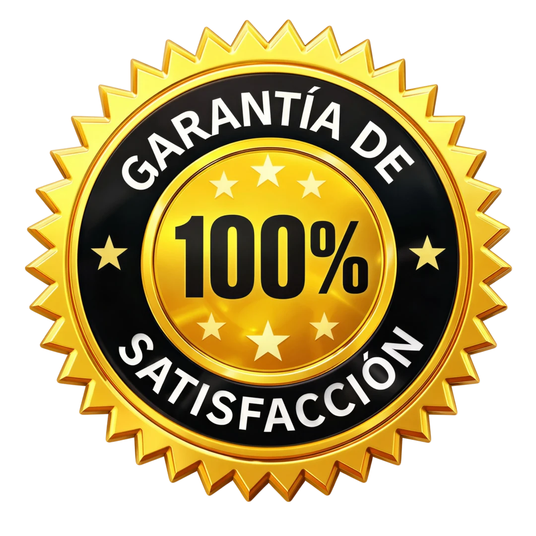 Satisfacción garantizada al 100%